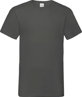 Image de Fruit Of The Loom T-shirt Valueweight col V pour homme, manches courtes BC338 (M) (Graphite clair)