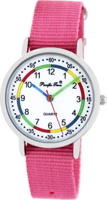 Produktbild von Kinder Armbanduhr Mädchen Lernuhr wasserdicht Einschulung Wechselarmband rosa