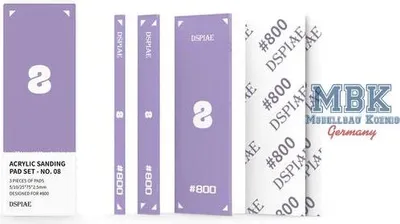 Immagine prodotto di DSPIAE DSP-PT-SP08 DSPIAE Set di tamponi abrasivi in acrilico - Viola (grana 800)