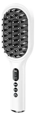 Produktbild von Kopfhaut Massagegerät mit Rotlicht & EMS, 5 in 1 Ionen Haarbürste, fördert Haarwachstum, Anti-Frizz, 3 Stufen, wiederaufladbar USB-C, tragbar