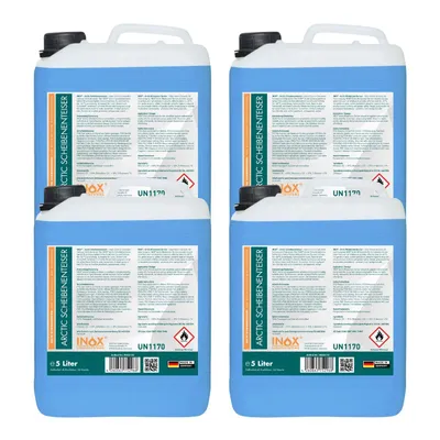 Produktbild von INOX® 4x5L Scheiben Enteiser Auto - Enteiserspray Scheibenenteiser Frostschutz