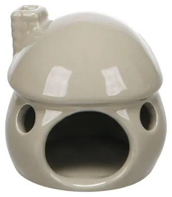 Image de Flamingo - Maison pour hamster, modèle DJIN, couleur taupe, dimensions : 7,7 x 7,2 x 8 cm