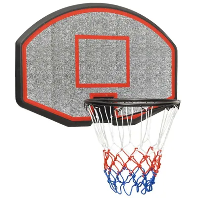 Produktbild von Basketballkorb Schwarz 71x45x2 cm Polyethylen