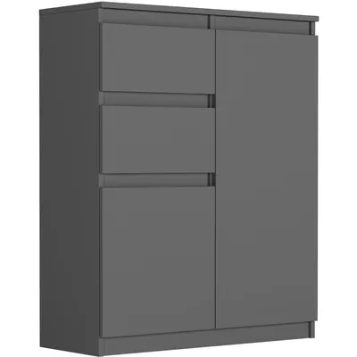 Produktbild von Kommode - Anthrazit - 80 x 40 x 98 cm - Modern S-2
