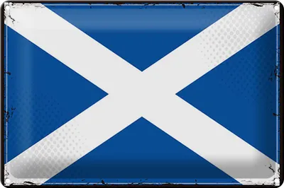 Produktbild von Blechschild Flagge Schottland 30x20cm Retro Flag Scotland