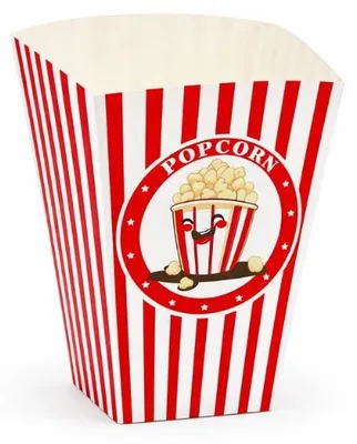 Image de Boîtes à pop-corn 920 ml, 5,5 x 7 x 16,7 cm, 50 pièces.