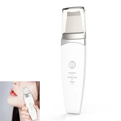 Produktbild von Porenreiniger, Face Skin Spatula Scrubber, Ultraschallpeelinggerät Mitesser Entferner für Gesicht, 24000/s Hochfrequenz-Ultraschall, Tiefenreinigung