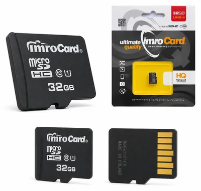 Zdjęcie produktu dla Imro karta pamięci 32GB MicroSD kl.10 | UHS-I