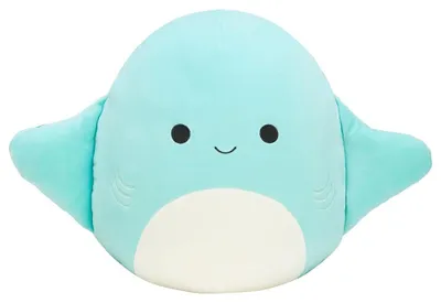 Image de Peluche Squishmallows, raie bleue à pois, 20 cm