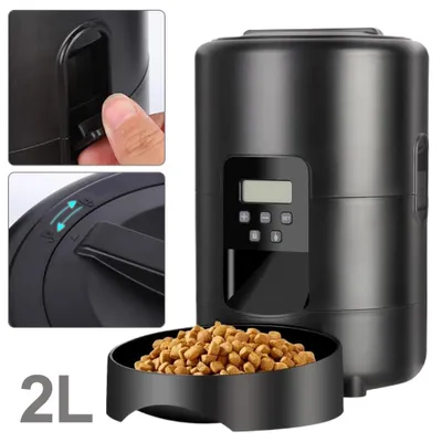 Obrázek produktu pro Automatické krmítko pro kočky Automatický dávkovač krmiva pro kočky 2L