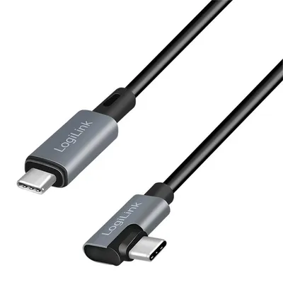 Produktbild von LogiLink CU0183 USB Kabel USB 2.0 2 m USB C Schwarz