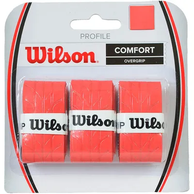 Produktbild von Wilson Profil Over Grip rot 3Stück WRZ4025RD