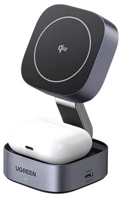 Produktbild von Ugreen 35316, Drinnen, USB, Kabelloses Aufladen, Grau