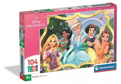Image de CLE puzzle 104 SuperKolor Disney Princess 25058