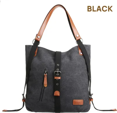 Produktbild von JOSEKO Rucksack mit verstellbarer Lederschnalle – Stilvoller Canvas-Rucksack für Damen & Herren, ideal für Freizeit, Reisen & Alltag