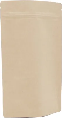 Produktbild von 500 Doypack Bodenbeutel Standbodenbeutel aus Kraftpapier braun 180x290+90mm