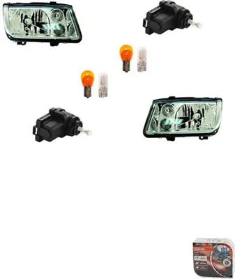 Produktbild von Scheinwerfer + Osram Night Breaker Laser passend für VW Bora 10/98-05/05 L R 1J0941295B 1J0941295F 9948336 1J0941295C 6X0941295 6X0941295D 1J59 Johns