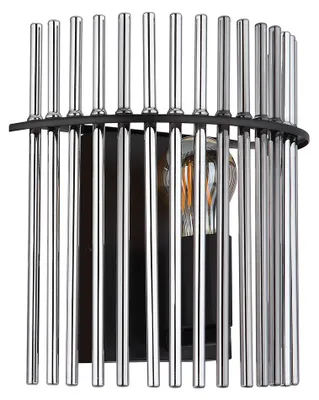 Produktbild von LED Wandleuchte, Metall, Glas, rauchfarben H 26 cm