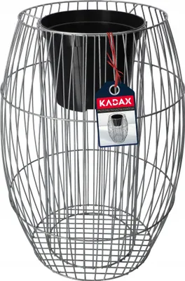 Zdjęcie produktu dla KADAX Donica Gabionowa Ogrodowa Ze Stali 87cm Ocynkowana