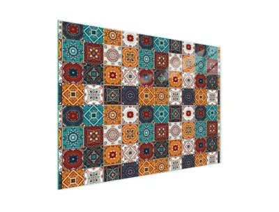 Image de Planche à découper Plaque de cuisson multi-verre 30x22 cm Mosaïque pièce