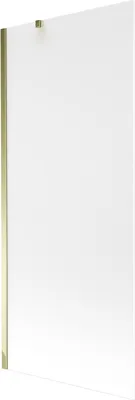 Obrázek produktu pro Mexen Next vanová zástěna 1 křídlo 80 x 150 cm, Vzor jinovatky, Zlatá - 895-080-000-00-30-50