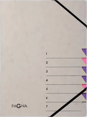 Image de PAGNA Classeur à levier "Easy Grey", DIN A4, 7 compartiments, violet