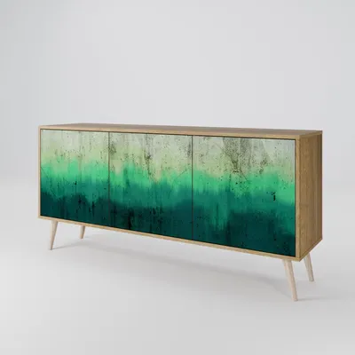 Produktbild von Spacerebels Kommode mit 3 Türen - Sideboard Komodenschrank - Highboard - Kleiderschrank Möbel - Wohnzimmer Schlafzimmer - 57,5×111×42 (HxBxT)