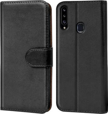 Produktbild von Conie Klapp Tasche für Samsung Galaxy A20s Kartenfach Rundumschutz Hülle in Schwarz