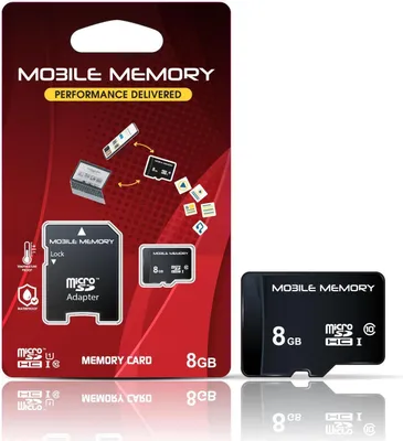 Produktbild von 8 GB microSD Mobile Memory Speicherkarte Smartphone Handy Digitalkamera Überwachungskamera Tablet