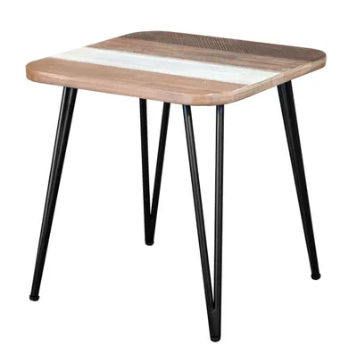Produktbild von OXM Couchtische Adesso Akazie / Weiß 50 x 50 x 50 cm, hölzern