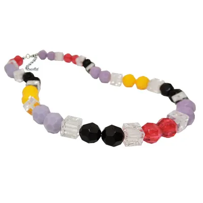 Produktbild von Kette Wabenperle multicolor kristall 42cm multicolor 10mm