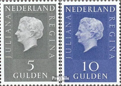 Produktbild von Briefmarken Niederlande 1970 Mi 944x-945x (kompl.Ausg.) postfrisch Königin Juliana
