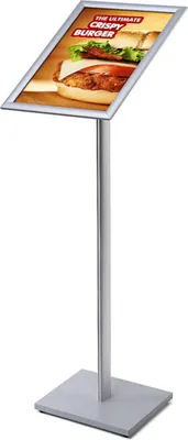 Produktbild von Showdown Menütafel 25mm mit Gehrung - DIN A3 - Aluminium / Stahl - Silber