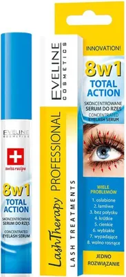 Produktbild von Eveline Total Action 8 In 1 Eyelash Serum 10ml