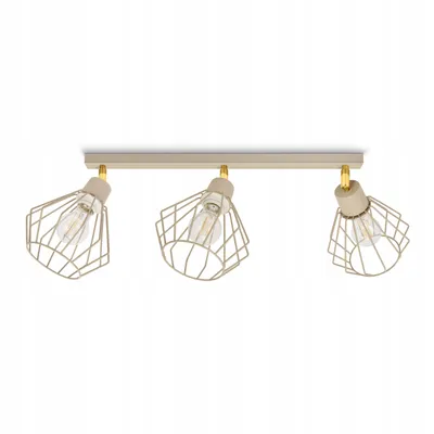 Produktbild von Luxolar LED Deckenlampe 3-flammig E27 aus Metal Draht im Edison-Stil - Verstellbar Hängelampe für Schlafzimmer, Küche über Esstisch Wohnzimmer