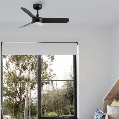 Produktbild von ventyly BAIRES Deckenventilator schwarz Ø90cm Licht