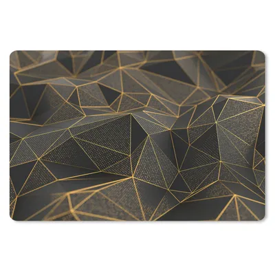 Produktbild von MuchoWow® Mauspad Mousepad Abstrakt - Gold - 3D - Luxus - Kunst 27x18 cm - Mousepads - Maus Mat - Pad - Mausunterlage - Büroartikel - Desk Matten