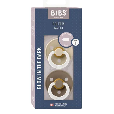 Zdjęcie produktu dla BIBS Colour "Dark Oat & Vanilla NIGHT" 2er Pack