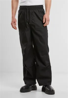 Obrázok produktu pre Kalhoty Urban Classics voľné nohavice so záševkami čierne - L