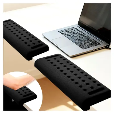 Produktbild von L-förmige Schreibtischkante EdgeRest, 2-teiliges Set, Komfortunterstützung für Handgelenk, Unterarm und Ellbogen, rutschfest 30 * 10 cm