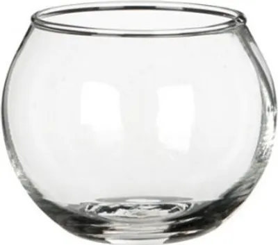 Produktbild von Windlicht Glas klar Kugel H5,3cm Ø6,7cm Teelichtglas Teelichthalter Kerzenhalter