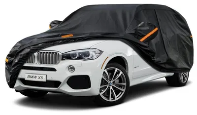 Immagine prodotto di Copertura per auto Autoplane, impermeabile e traspirante, per BMW X5 (2010-2025), con 7 strati, ideale per la copertura completa dell'auto, colore nero