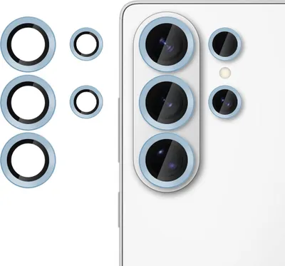 Immagine prodotto di Vetro protettivo per fotocamera 9H per Samsung Galaxy S26 Ultra, anti-impronta, sottile, blu
