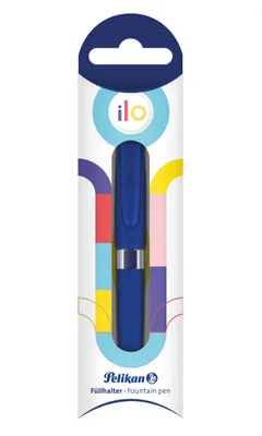 Produktbild von Pelikan ilo, Blau, Kartuschenfüllsystem, Medium, Beidhändig, 1 Stück(e), Deutschland
