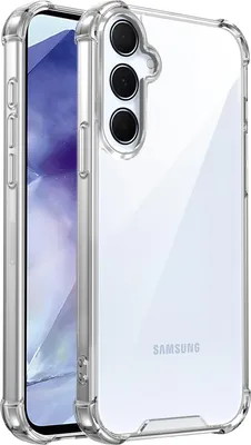 Produktbild von Transparent Hülle für Samsung Galaxy A35, Hybrid Klar Rückseite TPU Bumper Stoßfeste Handyhülle