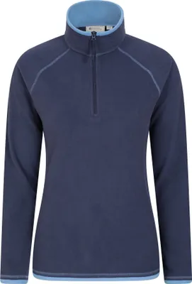 Productafbeelding van Mountain Warehouse - "Montana" fleece vest met halve rits voor dames, model MW637 (maat 50 EU), kleur marineblauw