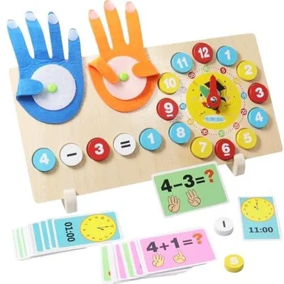Zdjęcie produktu dla Liczydło drewniane zabawka matematyka nauka liczenia dla dzieci