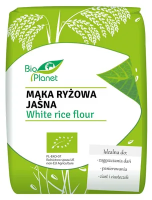 MĄKA RYŻOWA JASNA BIO 1 kg - BIO PLANET