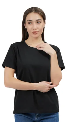 Immagine prodotto di Maglietta oversize da donna - taglia XL - nera - 100% cotone - comoda, abbigliamento streetwear