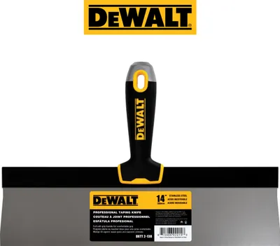 Produktbild von DEWALT Fassadenspachtel Profi 14"/356 mm mit weichem Griff Klinge rostfrei 2-138